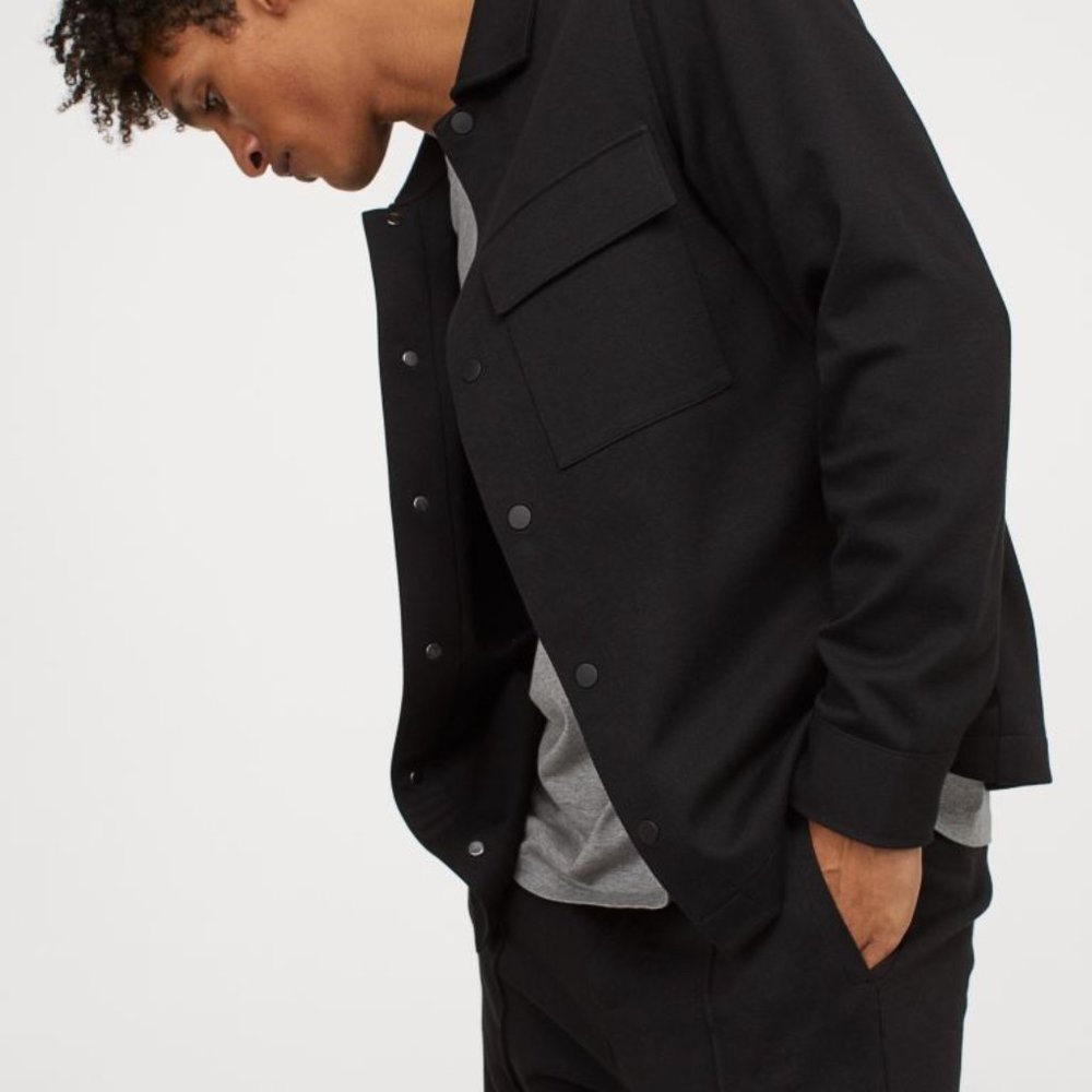Jersey Shirt Jacket